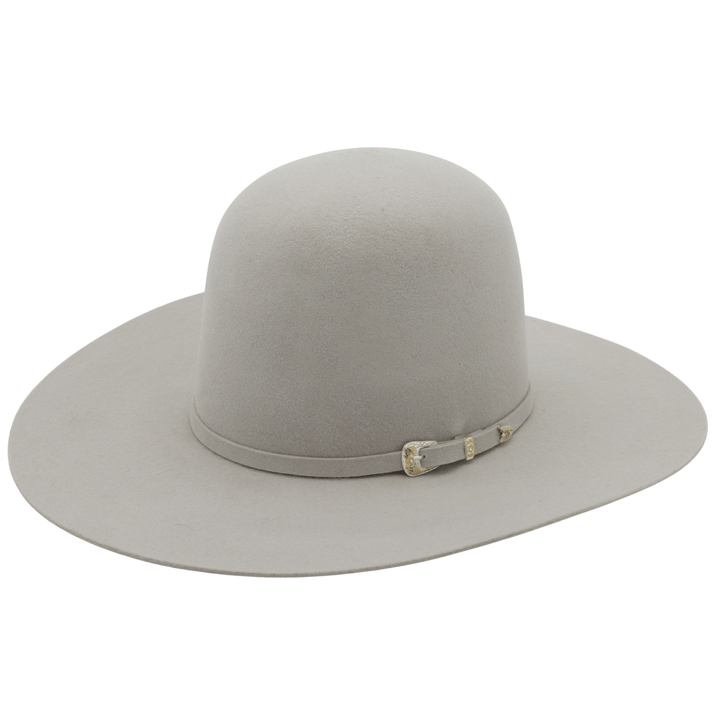 Open Crown Hat Silver Belly