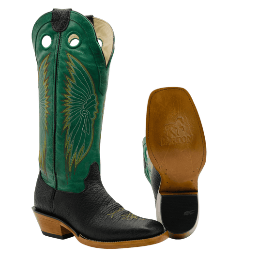 Men’s Cowboy Boot Volcano Green