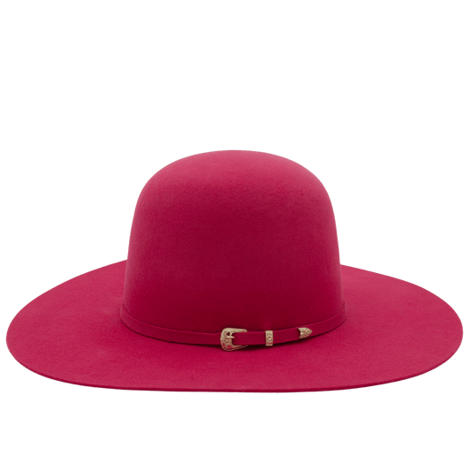 Open Crown Hat Neon Pink